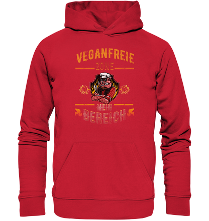 Veganfreie Zone Mein Bereich - Premium Bio Hoodie