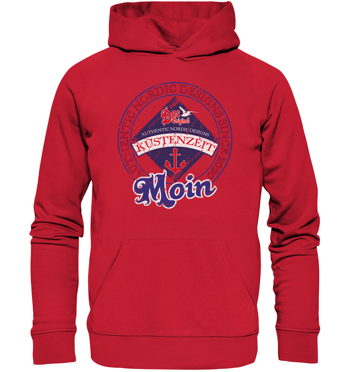 Moin Küstenzeit - Premium Bio Hoodie