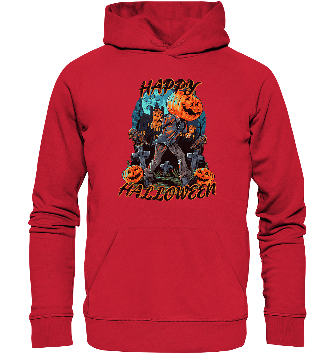 Happy Halloween Kürbiskopf - Premium Bio Hoodie