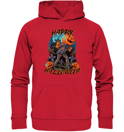 Happy Halloween Kürbiskopf - Premium Bio Hoodie