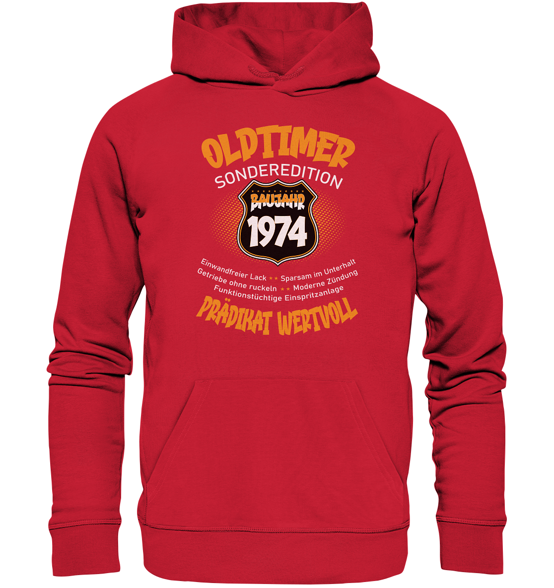 50 Geburtstag Oldtimer Baujahr 1974 - Premium Bio Hoodie