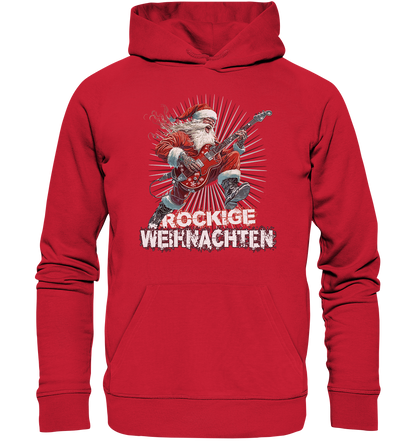 Rockige Weihnachten - Premium Bio Hoodie