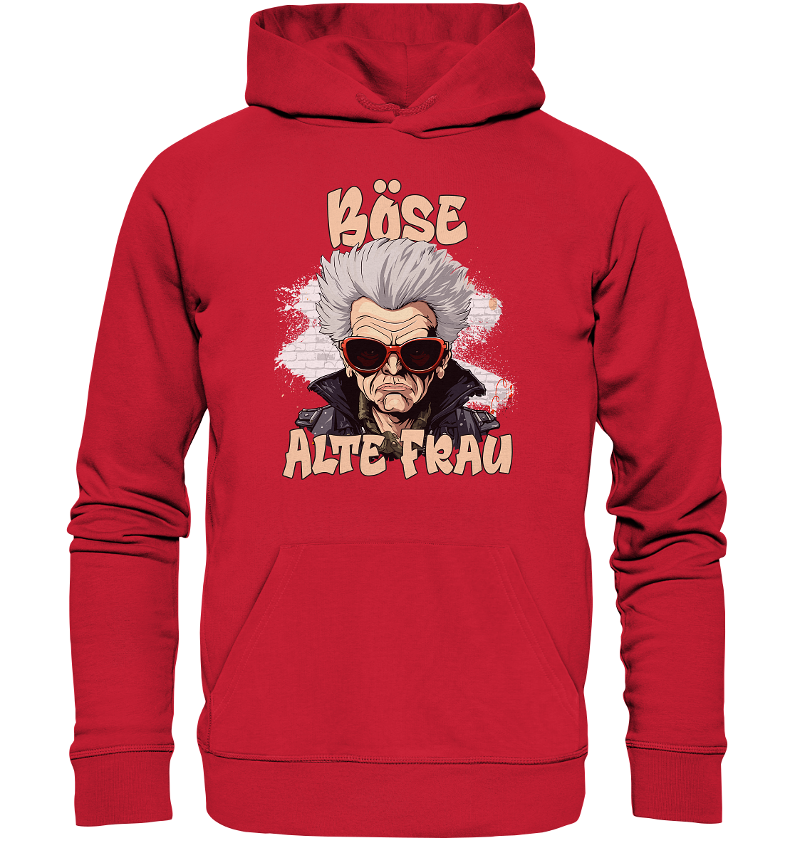 Böse alte Frau 2024 - Premium Bio Hoodie