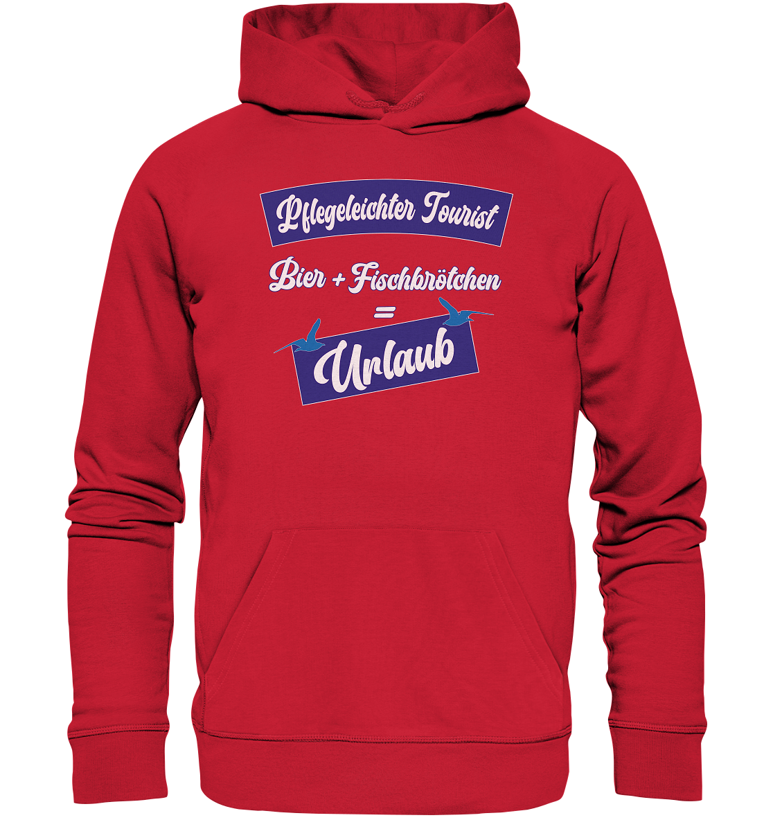 Pflegeleichter Tourist - Premium Bio Hoodie