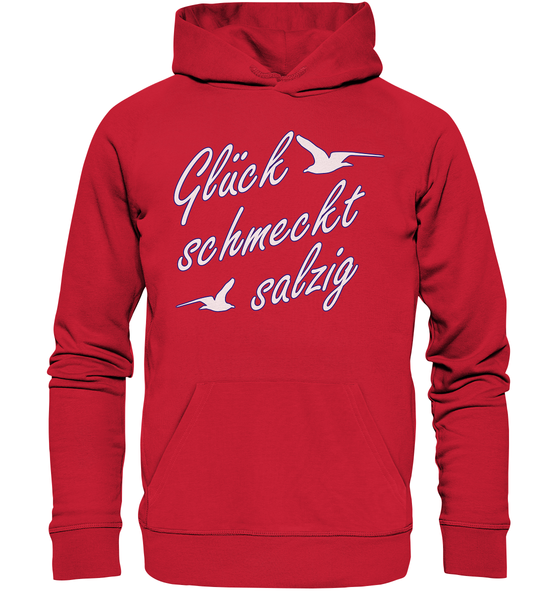 Glück schmeckt salzig - Premium Bio Hoodie