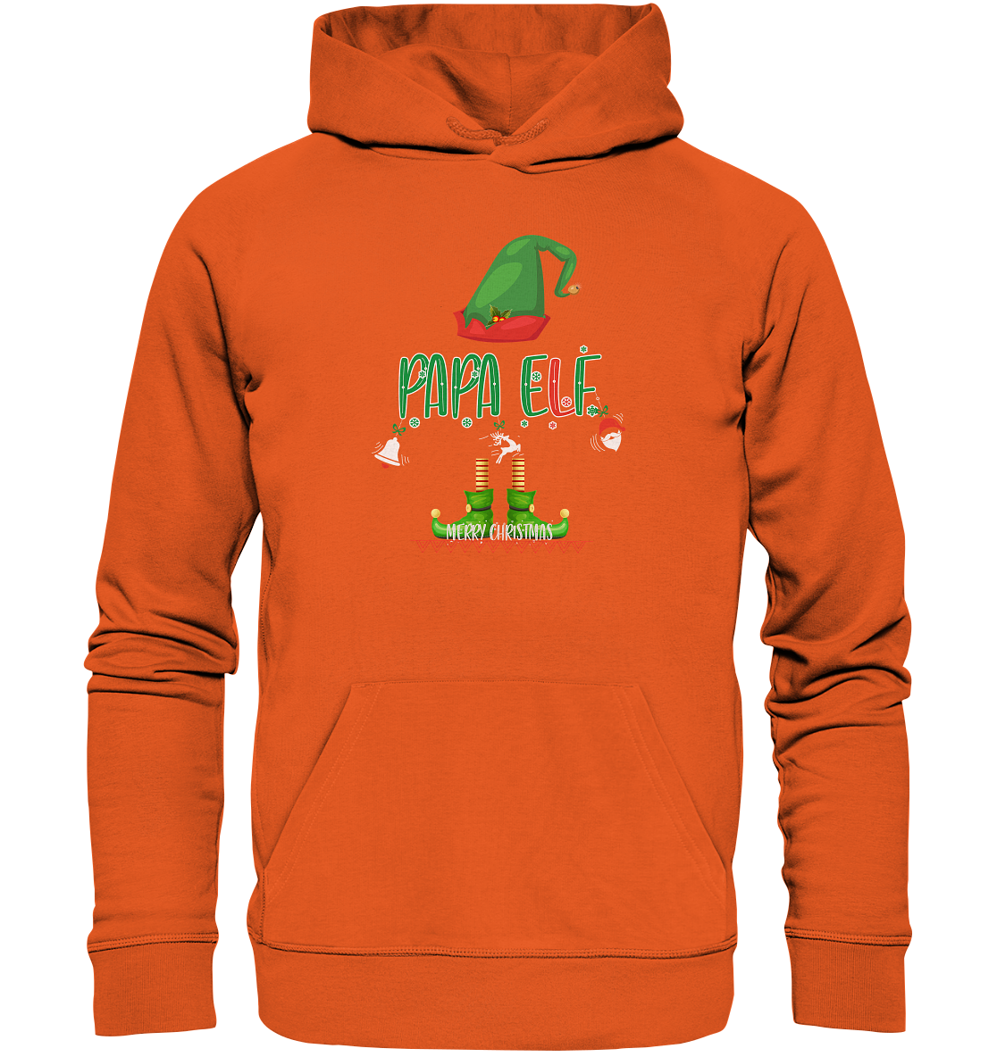 Papa Elf Weihnachten - Premium Bio Hoodie