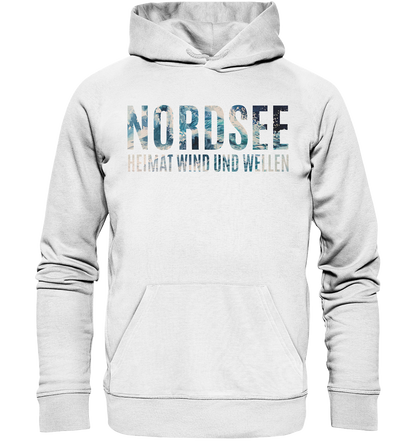 Nordsee Heimat Wind und Wellen - Premium Bio Hoodie