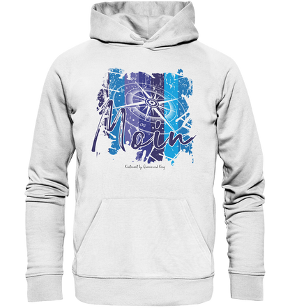 Moin Kompass Aquarell - Premium Bio Hoodie