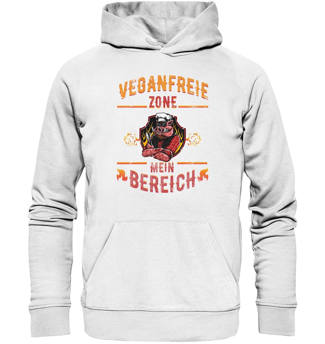 Veganfreie Zone Mein Bereich - Premium Bio Hoodie