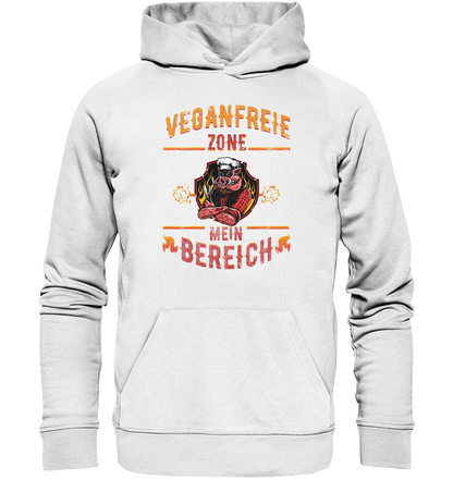 Veganfreie Zone Mein Bereich - Premium Bio Hoodie