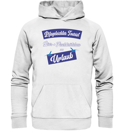 Pflegeleichter Tourist - Premium Bio Hoodie