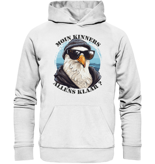 Moin Kinners allens klaar - Premium Bio Hoodie