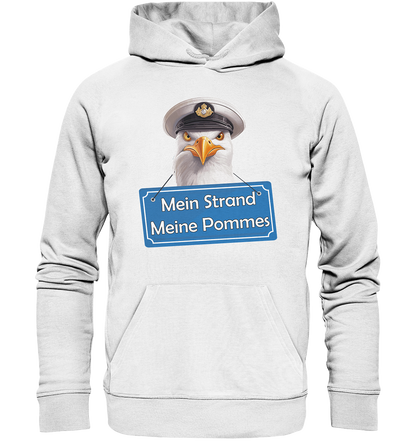 Mein Strand meine Pommes - Premium Bio Hoodie