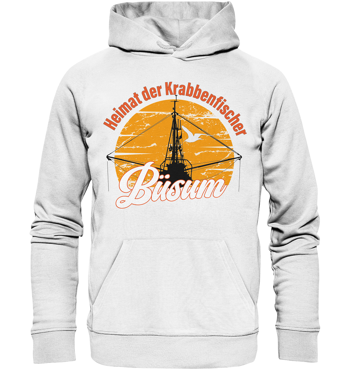 Büsum Heimat der Krabbenfischer - Premium Bio Hoodie