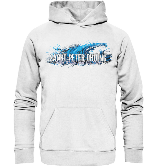 Sankt Peter Ording Wind Wellen und viel Meer - Premium Bio Hoodie