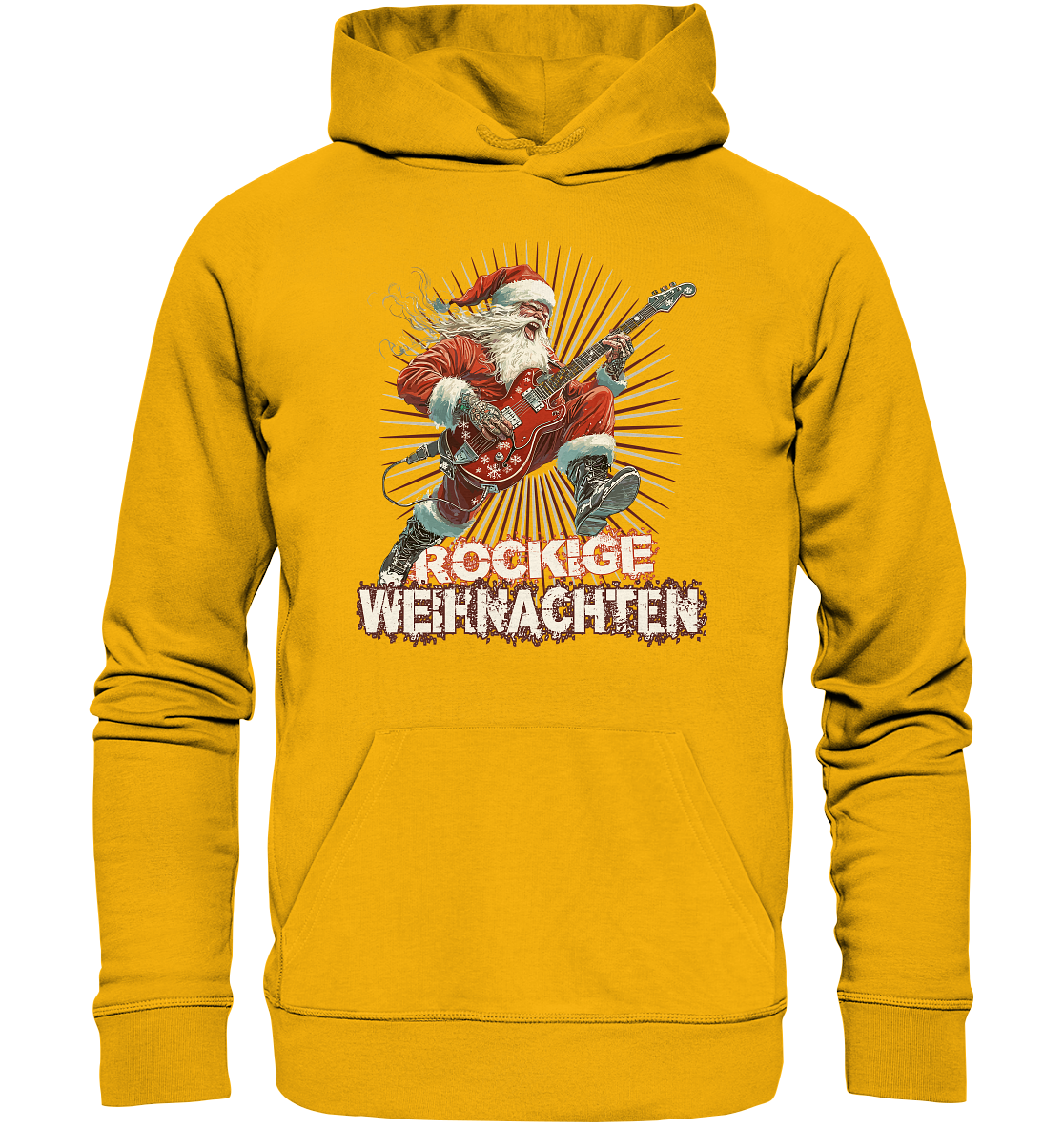 Rockige Weihnachten - Premium Bio Hoodie