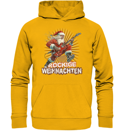 Rockige Weihnachten - Premium Bio Hoodie