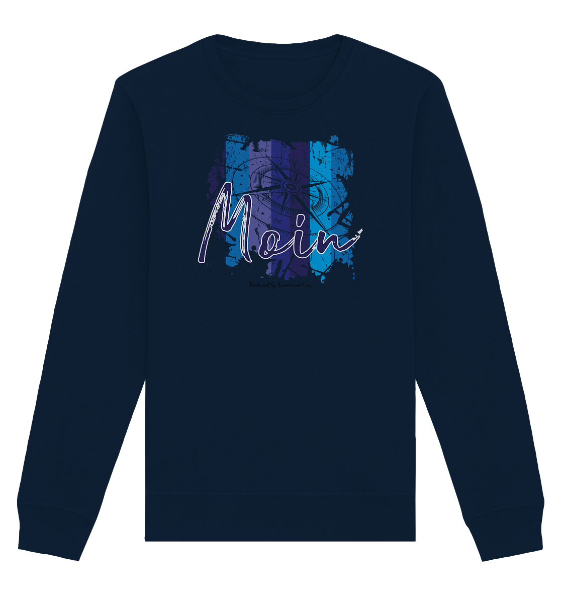 Moin Kompass Aquarell - Organic Unisex Sweatshirt