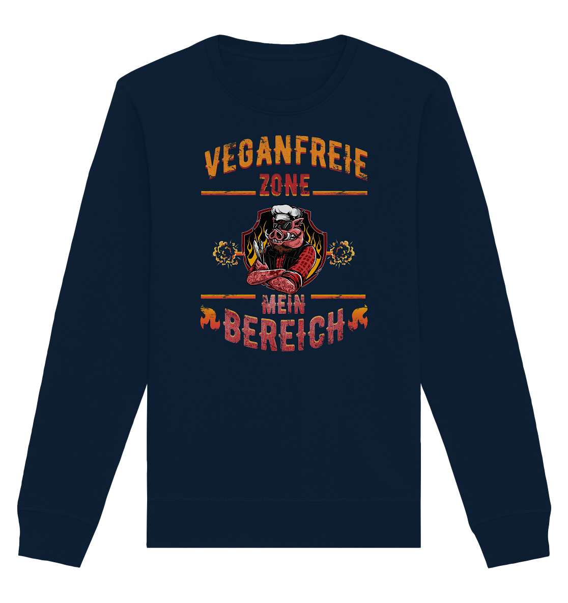 Veganfreie Zone Mein Bereich - Organic Unisex Sweatshirt