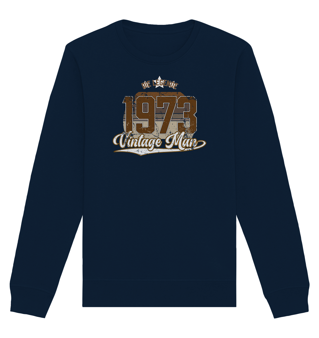 Vintage Man 1973 50.Geburtstag - Organic Unisex Sweatshirt