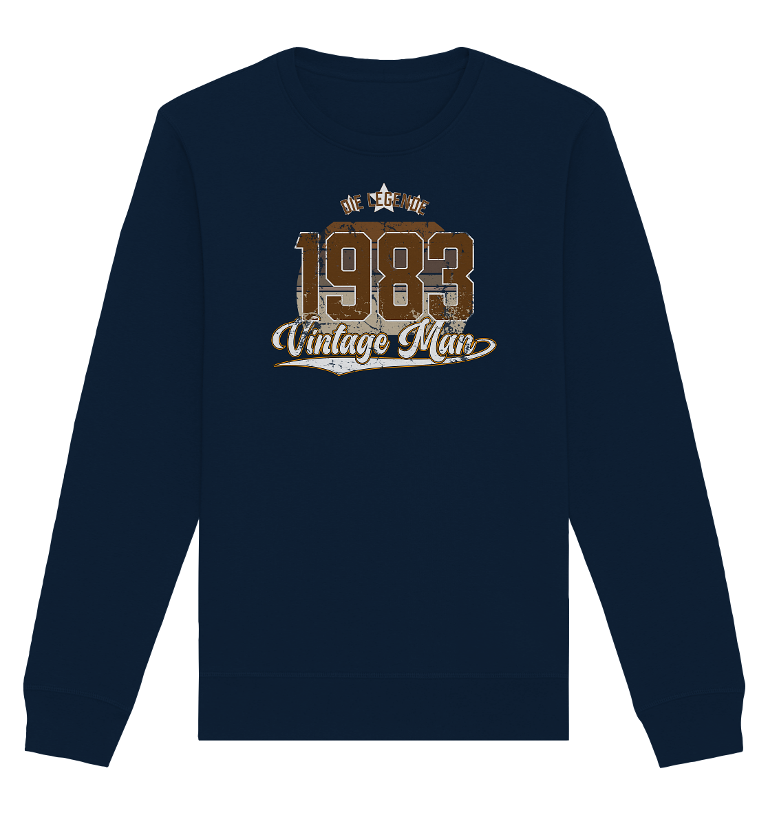 Vintage Man 1983 40.Geburtstag - Organic Unisex Sweatshirt