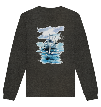 Relax Schiff Aquarell - Organic Unisex Sweatshirt