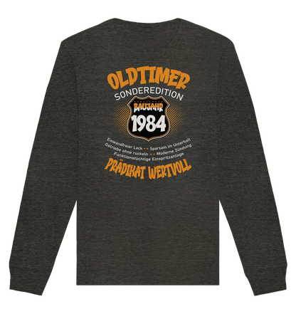 40 Geburtstag Oldtimer Baujahr 1984 - Organic Unisex Sweatshirt