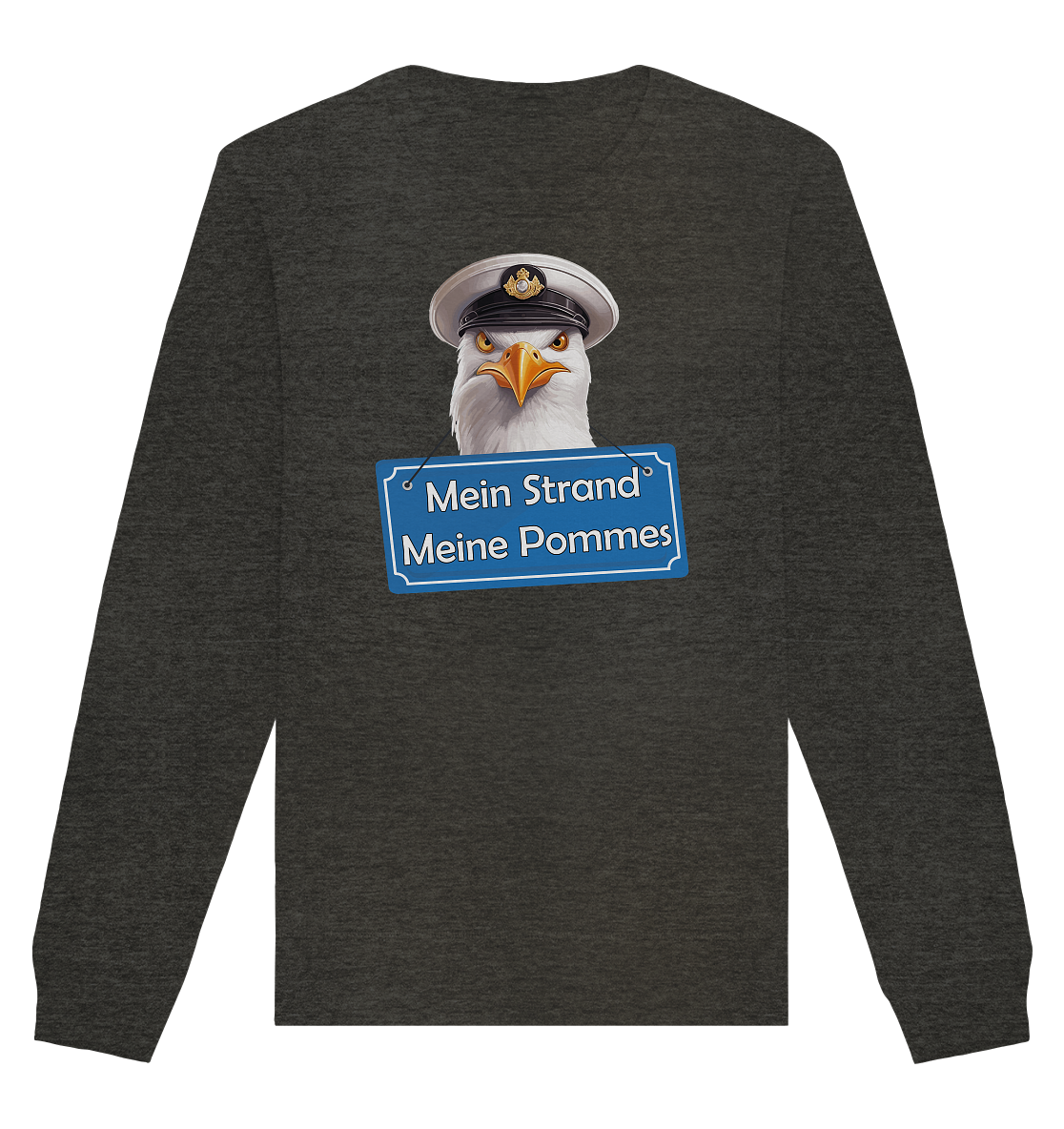 Mein Strand meine Pommes - Organic Unisex Sweatshirt