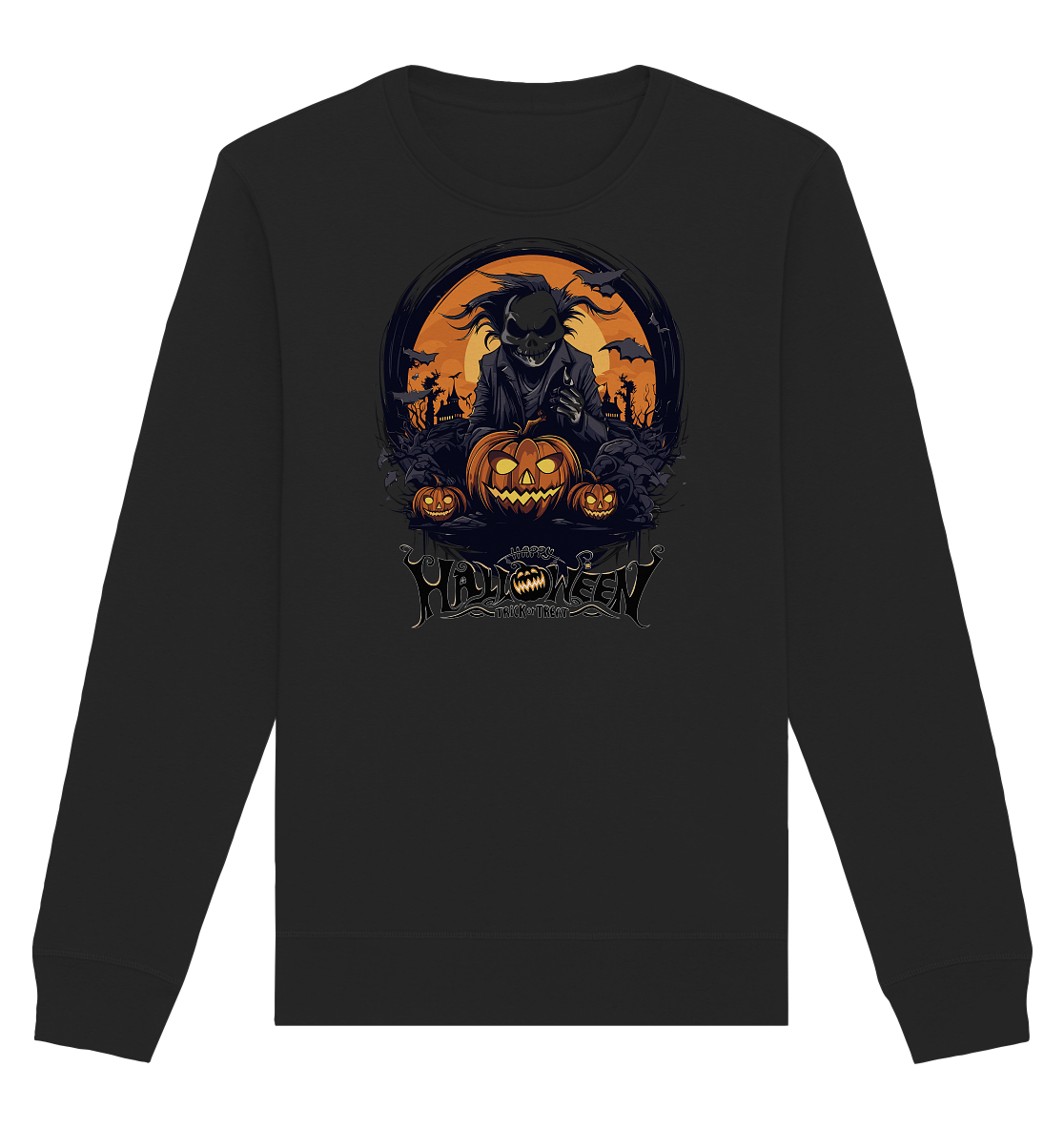 Happy Halloween Ghost - Organic Unisex Sweatshirt