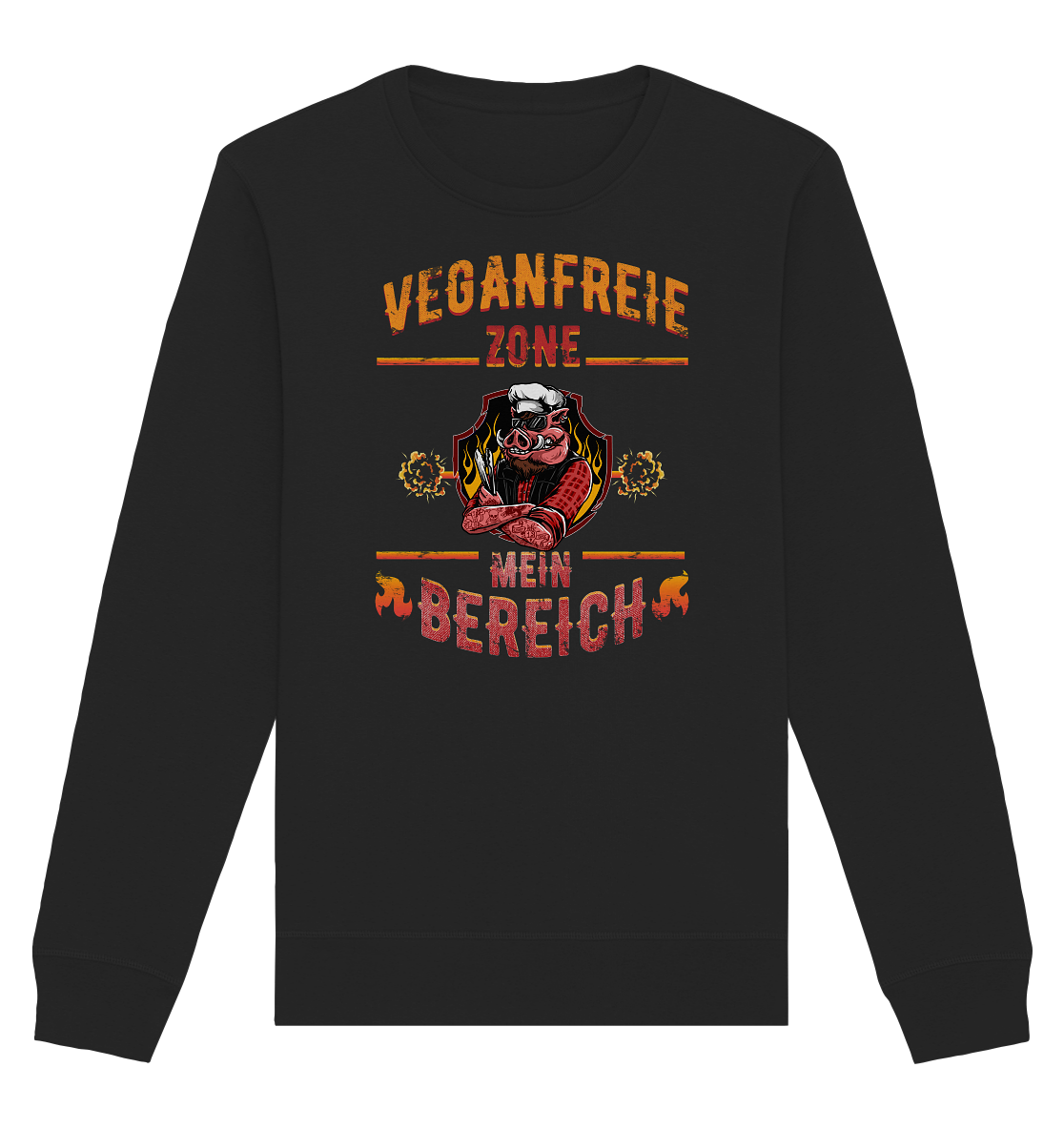 Veganfreie Zone Mein Bereich - Organic Unisex Sweatshirt