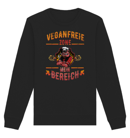 Veganfreie Zone Mein Bereich - Organic Unisex Sweatshirt