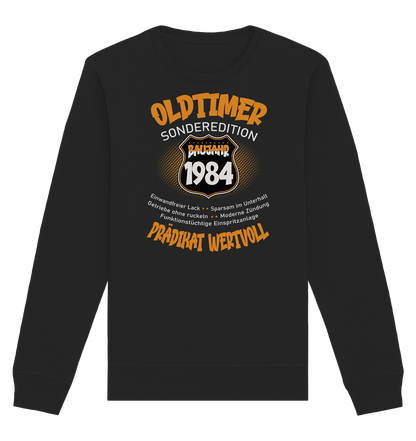 40 Geburtstag Oldtimer Baujahr 1984 - Organic Unisex Sweatshirt