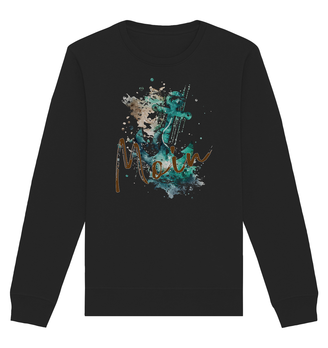 Moin Anker Aquarell - Organic Unisex Sweatshirt