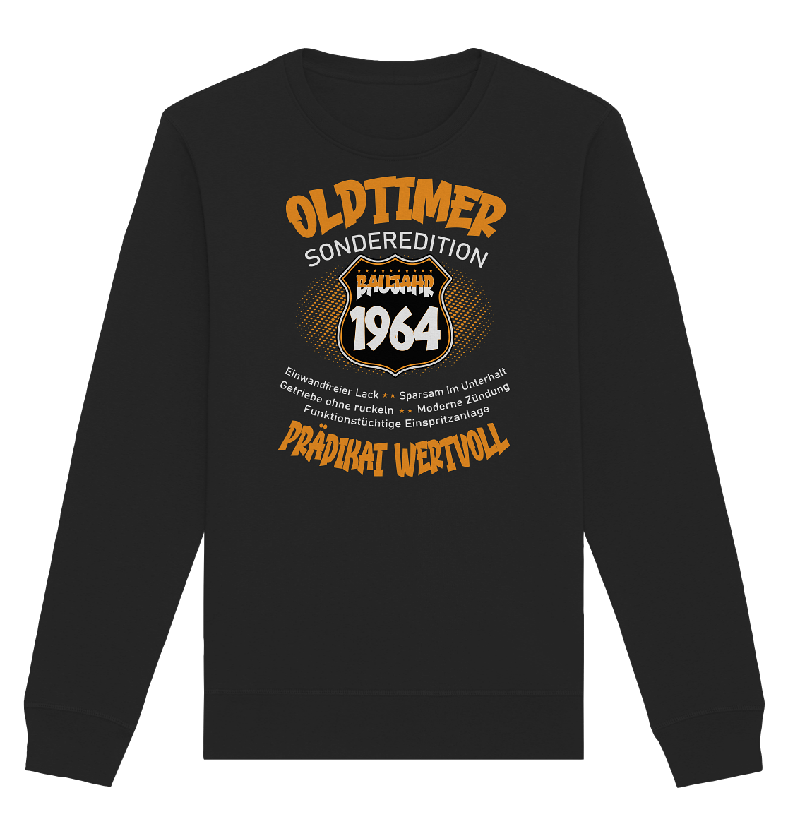 60 Geburtstag Oldtimer Baujahr 1964 - Organic Unisex Sweatshirt