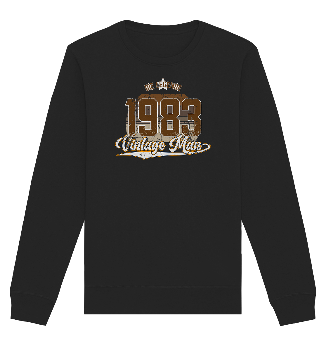 Vintage Man 1983 40.Geburtstag - Organic Unisex Sweatshirt