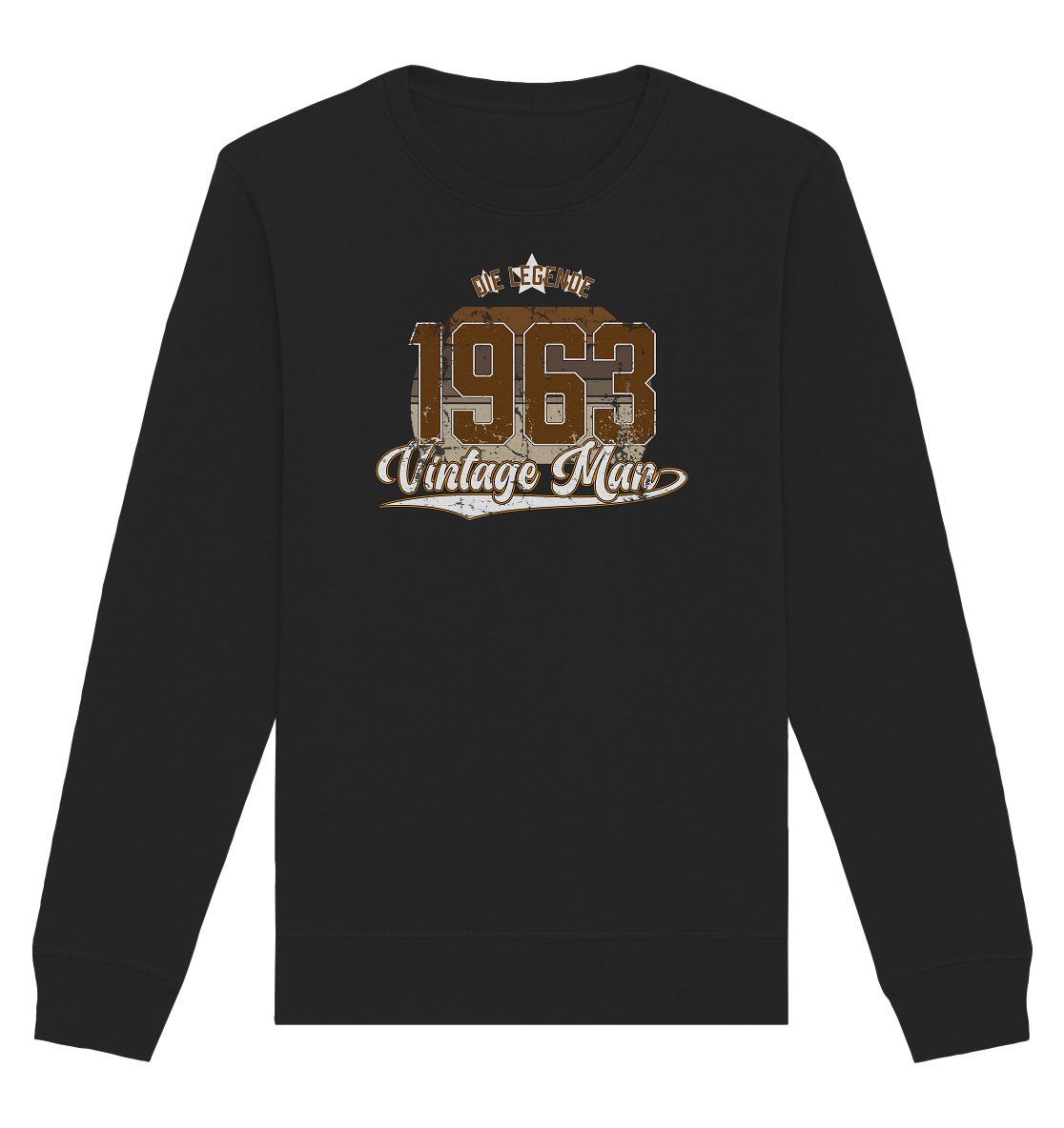 Vintage Man 1963 60.Geburtstag - Organic Unisex Sweatshirt