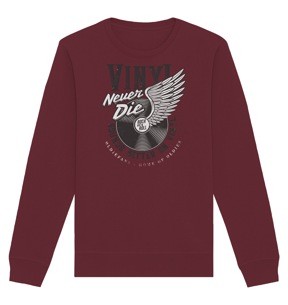 Vinyl Never Die - Premium Bio Sweatshirt