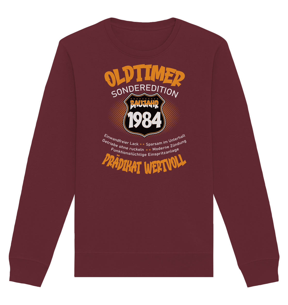 40 Geburtstag Oldtimer Baujahr 1984 - Organic Unisex Sweatshirt