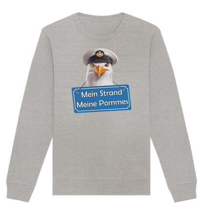 Mein Strand meine Pommes - Organic Unisex Sweatshirt