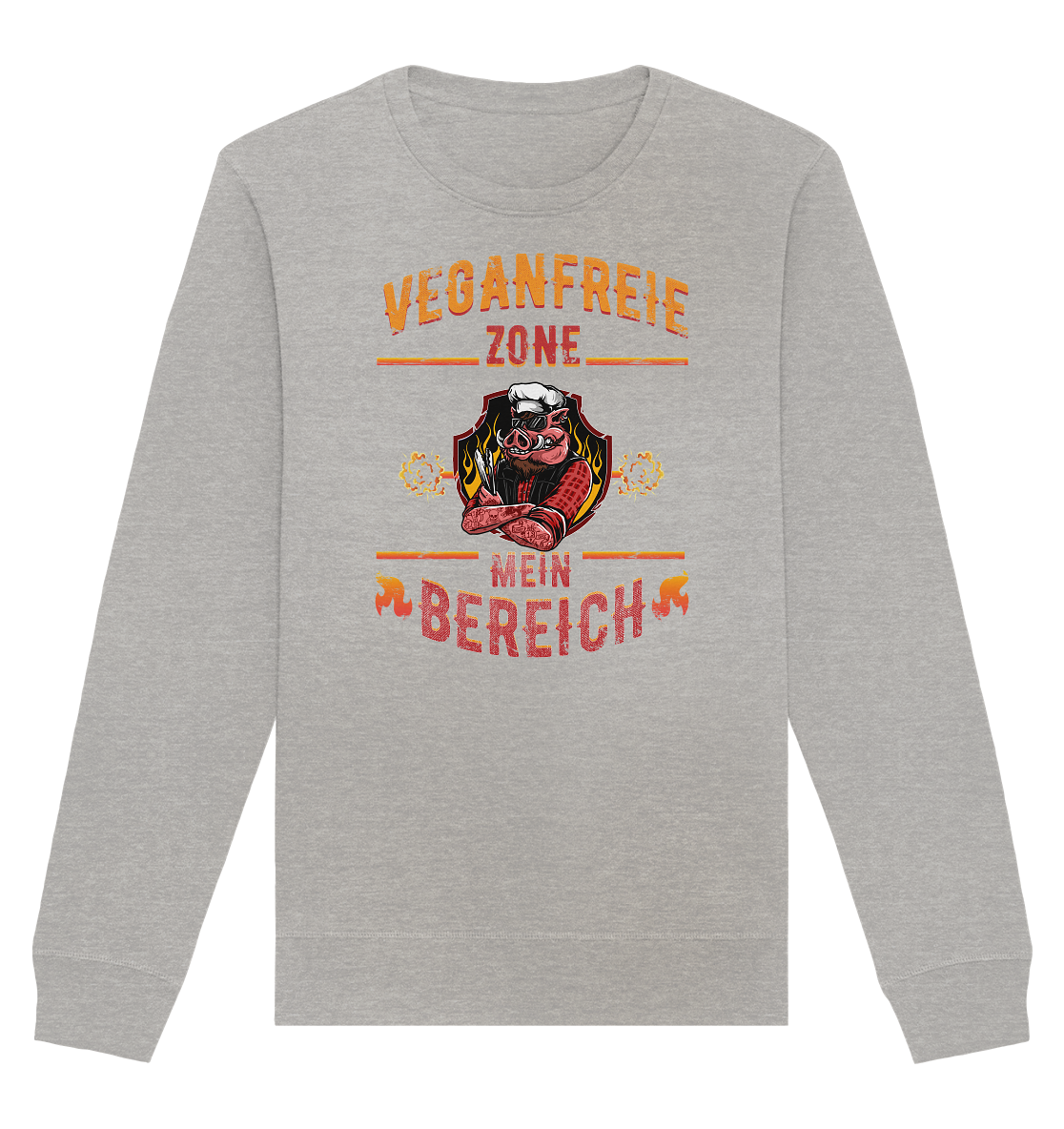 Veganfreie Zone Mein Bereich - Organic Unisex Sweatshirt