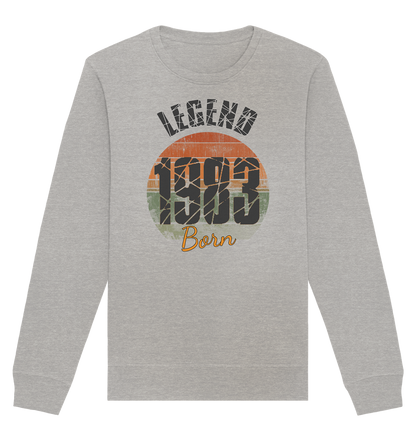 1983 born Legend 40. Geburtstag - Organic Unisex Sweatshirt