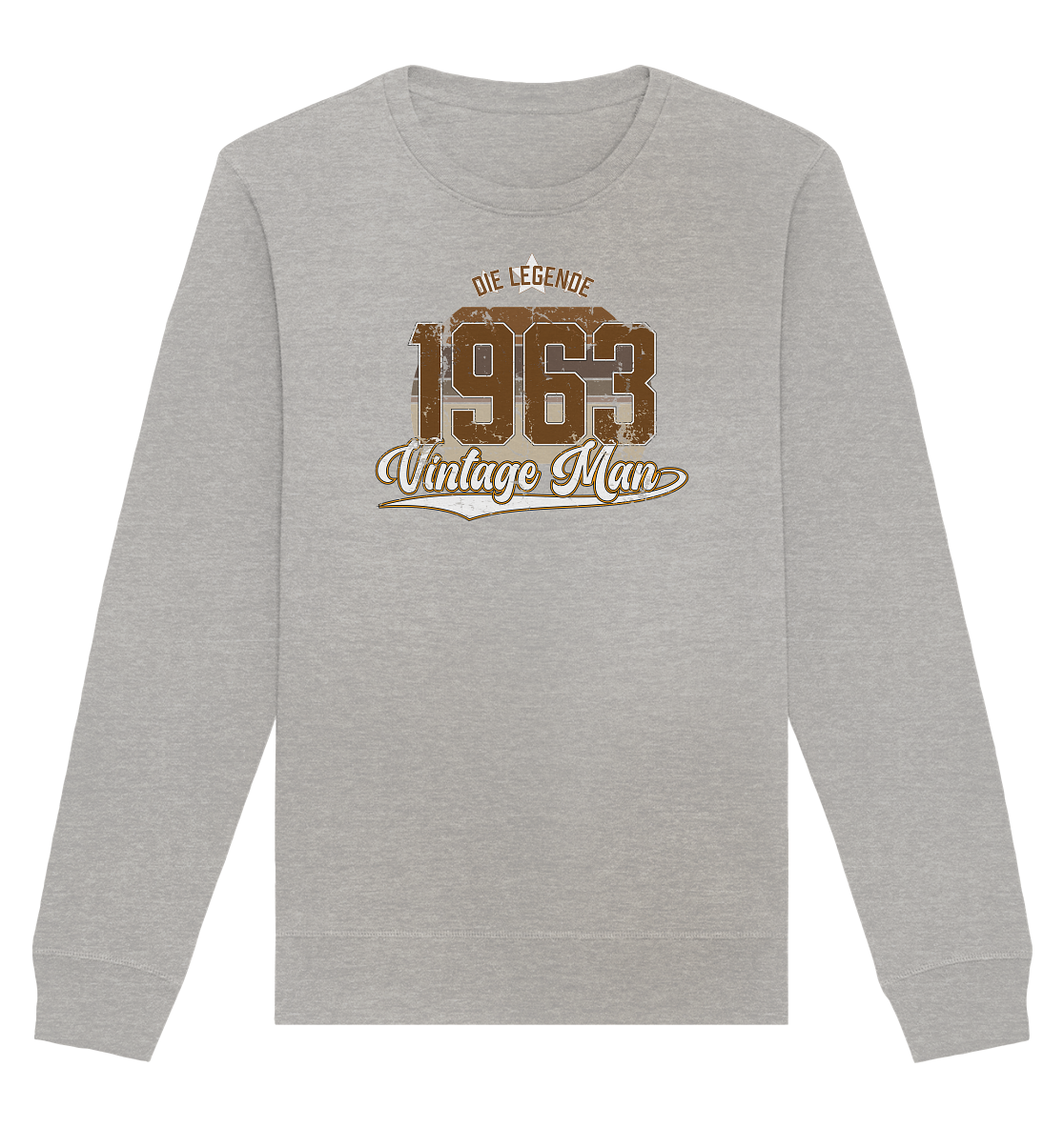 Vintage Man 1963 60.Geburtstag - Organic Unisex Sweatshirt