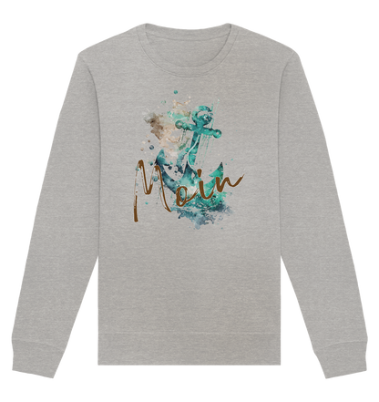 Moin Anker Aquarell - Organic Unisex Sweatshirt