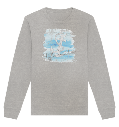 Offlinemodus Anker Aquarell - Organic Unisex Sweatshirt