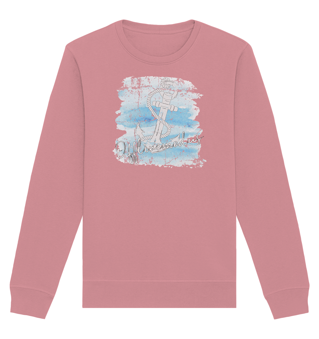 Offlinemodus Anker Aquarell - Organic Unisex Sweatshirt