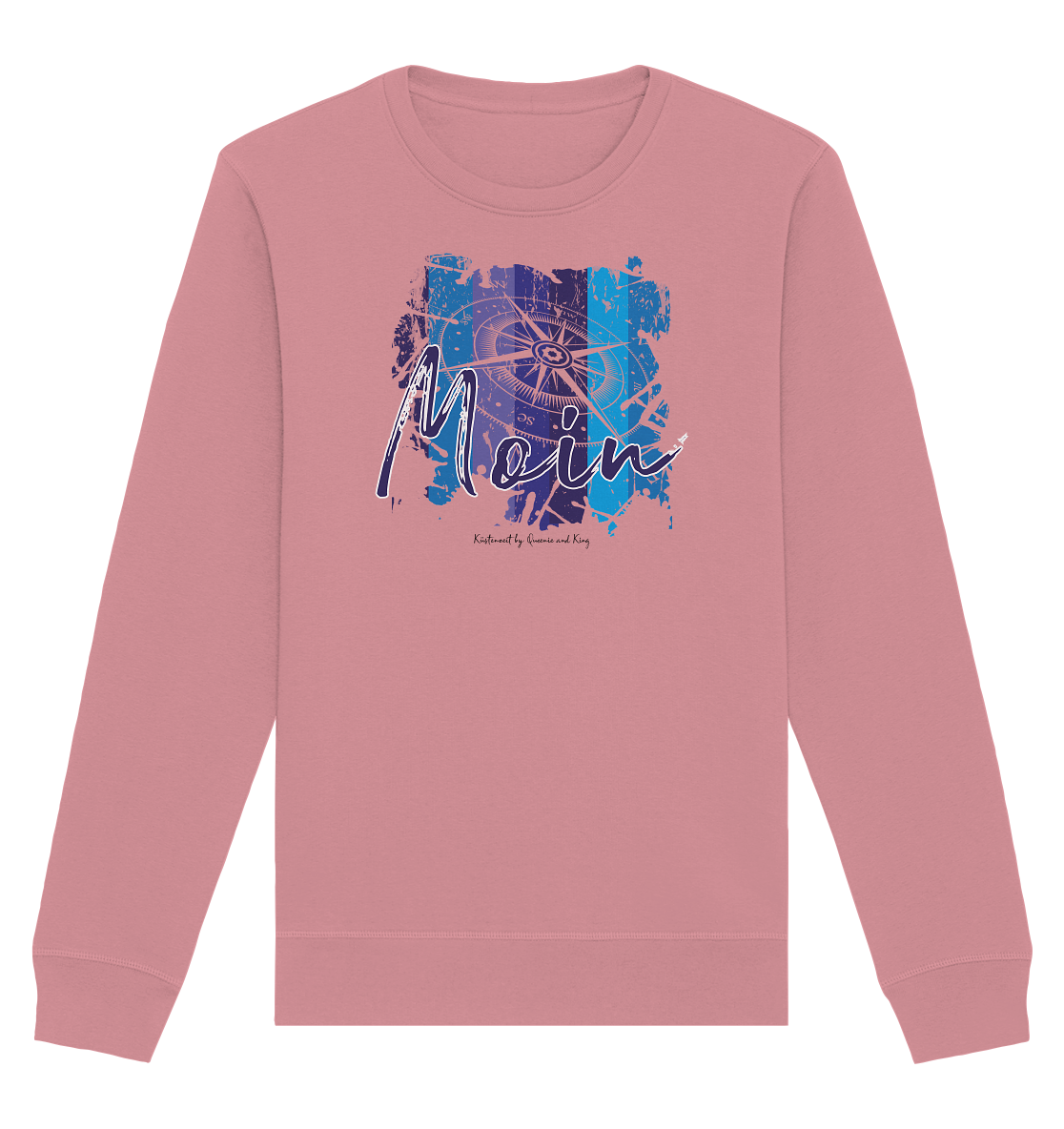 Moin Kompass Aquarell - Organic Unisex Sweatshirt