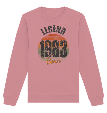 1983 born Legend 40. Geburtstag - Organic Unisex Sweatshirt