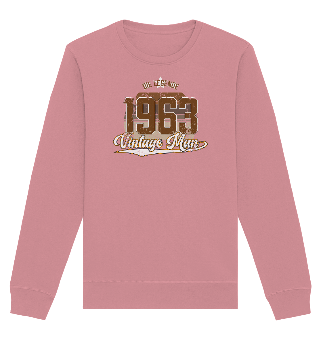 Vintage Man 1963 60.Geburtstag - Organic Unisex Sweatshirt