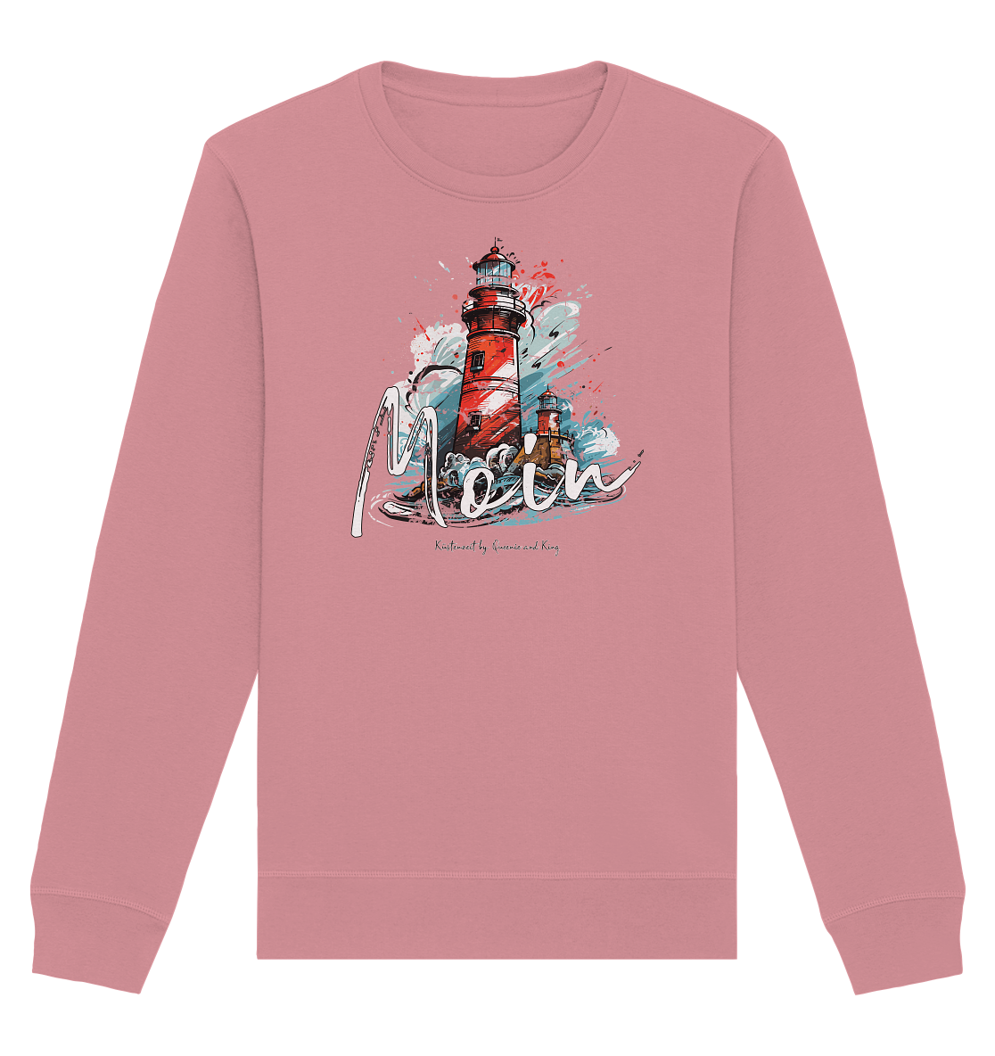 Moin Leuchtturm Aquarell - Organic Unisex Sweatshirt