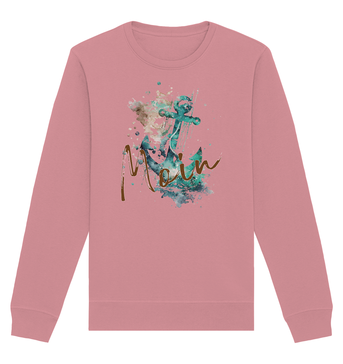 Moin Anker Aquarell - Organic Unisex Sweatshirt